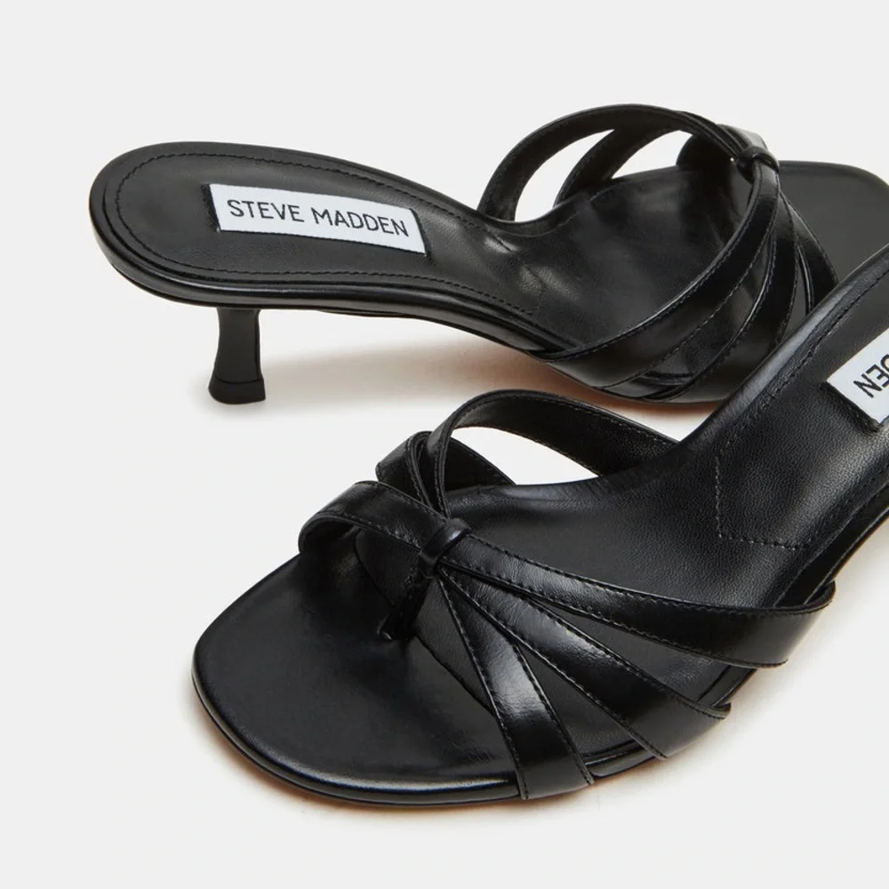 Steve Madden Cary Black Leather - Picture 4 of 8